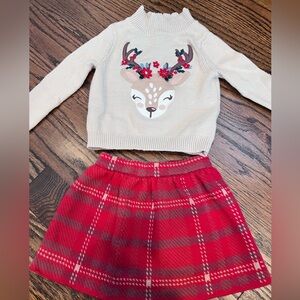 Adorable girls winter Christmas outfit!